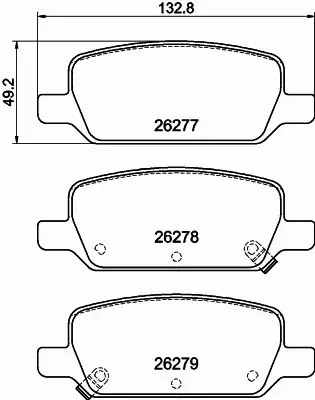 HELLA PAGID KLOCKI HAMULCOWE 8DB 355 040-951 