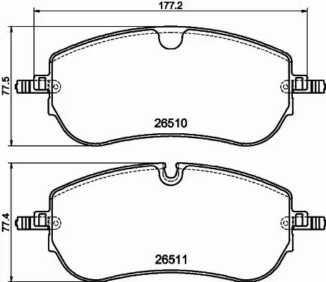 HELLA PAGID KLOCKI HAMULCOWE 8DB 355 044-251 