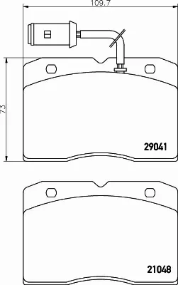 HELLA PAGID KLOCKI HAMULCOWE 8DB 355 005-481 