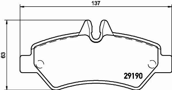 HELLA KLOCKI HAMULCOWE 8DB 355 005-351 