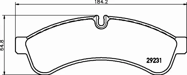 HELLA PAGID KLOCKI HAMULCOWE 8DB 355 039-251 