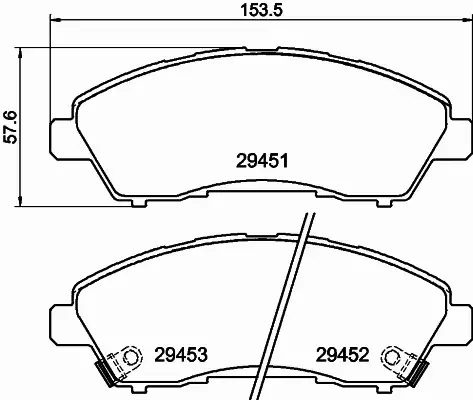 HELLA PAGID KLOCKI HAMULCOWE 8DB 355 041-211 