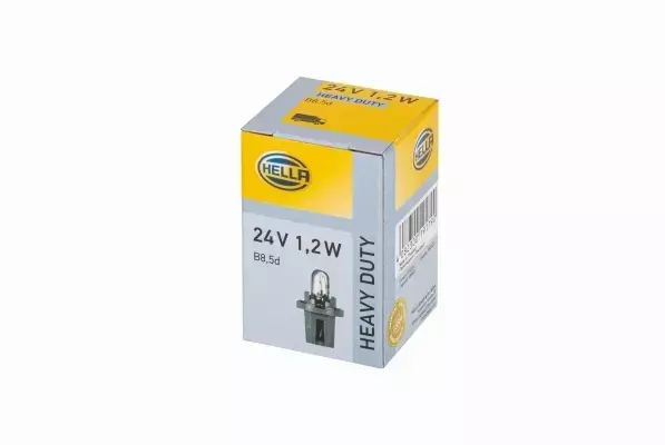 HELLA ŻARÓWKA 24V 1,2W B8,5D Z OPRAWKĄ 