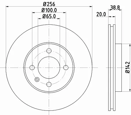 HELLA TARCZA HAMULCOWA 8DD 355 101-321 