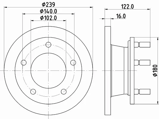 HELLA PAGID TARCZA HAMULCOWA 8DD 355 101-471 