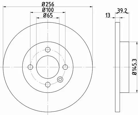 HELLA PAGID TARCZA HAMULCOWA 8DD 355 101-641 