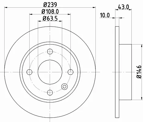 HELLA PAGID TARCZA HAMULCOWA 8DD 355 102-211 