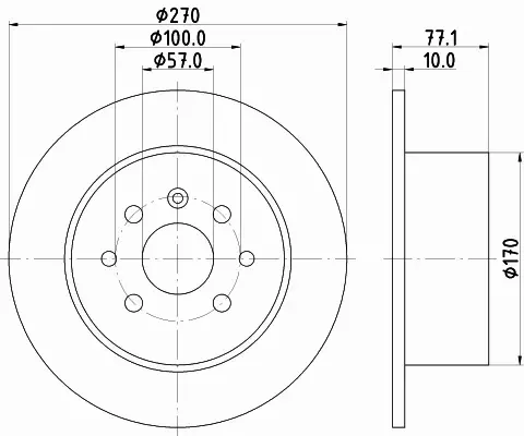 HELLA PAGID TARCZA HAMULCOWA 8DD 355 102-481 