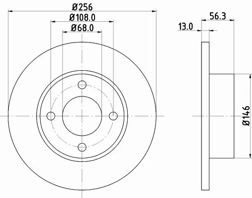 HELLA PAGID TARCZA HAMULCOWA 8DD 355 102-841 