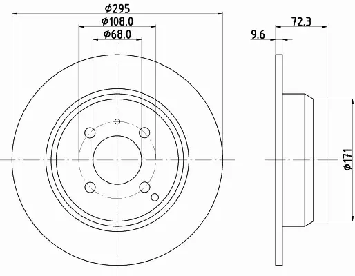 HELLA PAGID TARCZA HAMULCOWA 8DD 355 102-911 