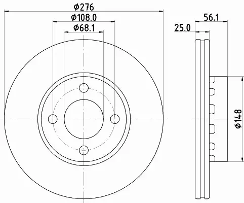 HELLA PAGID TARCZA HAMULCOWA 8DD 355 103-081 