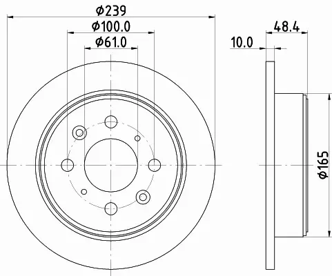 HELLA TARCZA HAMULCOWA 8DD 355 103-111 