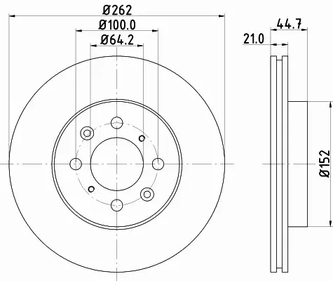 HELLA TARCZA HAMULCOWA 8DD 355 103-121 