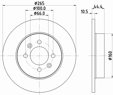 HELLA PAGID TARCZA HAMULCOWA 8DD 355 103-511 