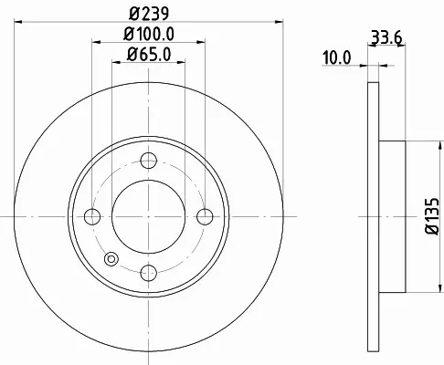 HELLA PAGID TARCZA HAMULCOWA 8DD 355 104-191 