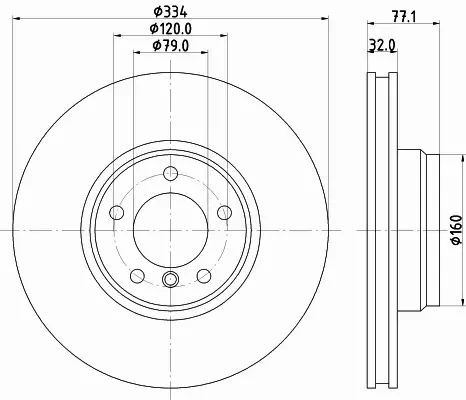 HELLA PAGID TARCZA HAMULCOWA 8DD 355 104-241 