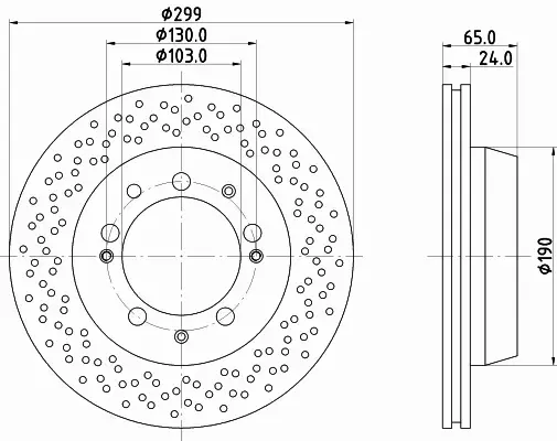 HELLA PAGID TARCZA HAMULCOWA 8DD 355 104-751 