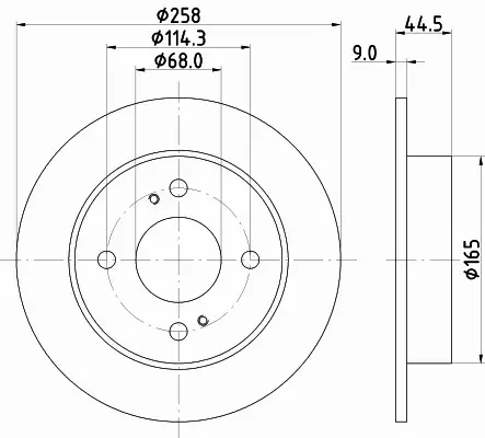 HELLA PAGID TARCZA HAMULCOWA 8DD 355 105-171 