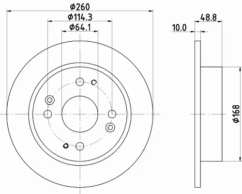 HELLA TARCZA HAMULCOWA 8DD 355 105-311 