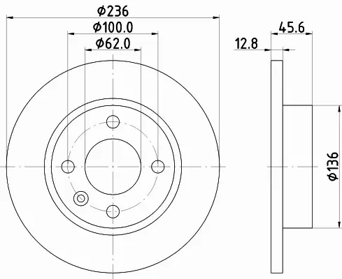 HELLA TARCZA HAMULCOWA 8DD 355 105-871 