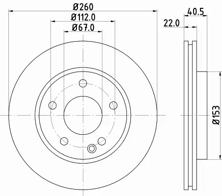 HELLA TARCZA HAMULCOWA 8DD 355 105-991 