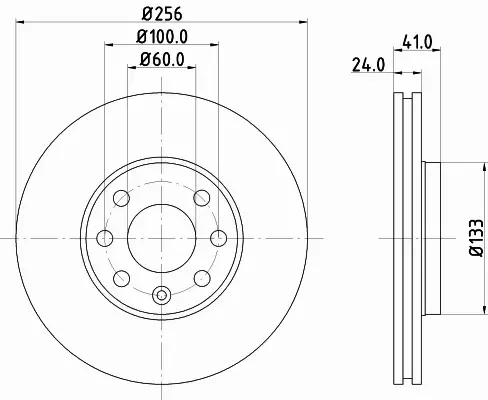 HELLA TARCZA HAMULCOWA 8DD 355 127-371 