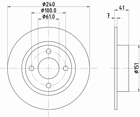 HELLA PAGID TARCZA HAMULCOWA 8DD 355 106-461 