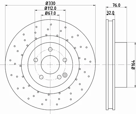 HELLA TARCZA HAMULCOWA 8DD 355 127-461 