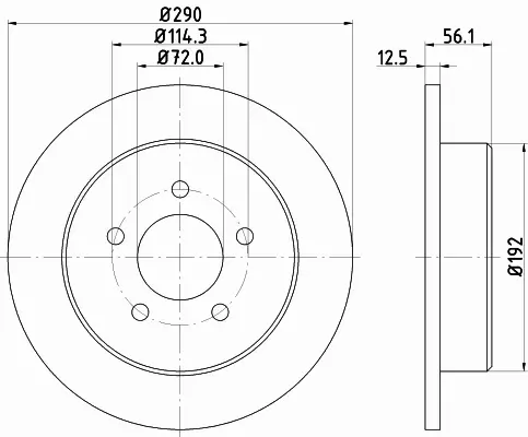 HELLA TARCZA HAMULCOWA 8DD 355 107-901 