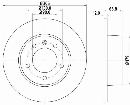 HELLA TARCZA HAMULCOWA 8DD 355 108-291 