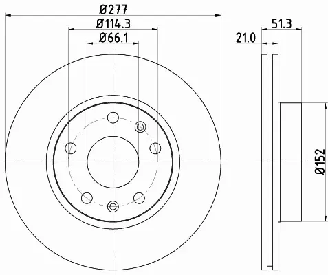 HELLA TARCZA HAMULCOWA 8DD 355 127-781 