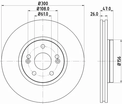 HELLA TARCZA HAMULCOWA 8DD 355 127-871 