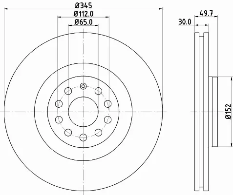 HELLA TARCZA HAMULCOWA 8DD 355 127-981 