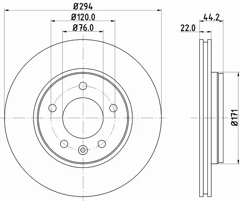 HELLA TARCZA HAMULCOWA 8DD 355 128-031 