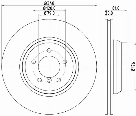 HELLA PAGID TARCZA HAMULCOWA 8DD 355 129-781 