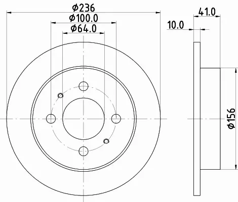 HELLA PAGID TARCZA HAMULCOWA 8DD 355 110-651 