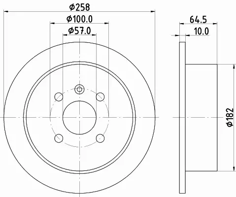 HELLA PAGID TARCZA HAMULCOWA 8DD 355 110-691 