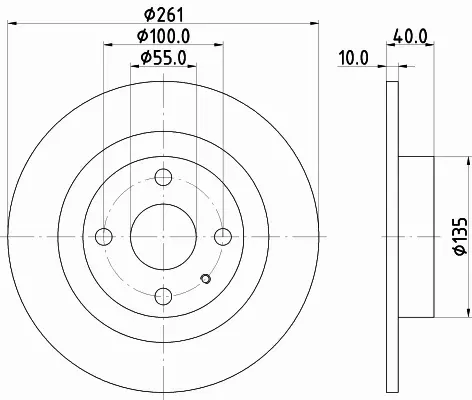 HELLA PAGID TARCZA HAMULCOWA 8DD 355 110-861 