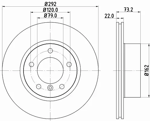 HELLA PAGID TARCZA HAMULCOWA 8DD 355 111-241 