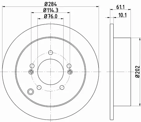 HELLA TARCZA HAMULCOWA 8DD 355 111-421 