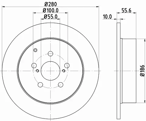 HELLA TARCZA HAMULCOWA 8DD 355 111-671 