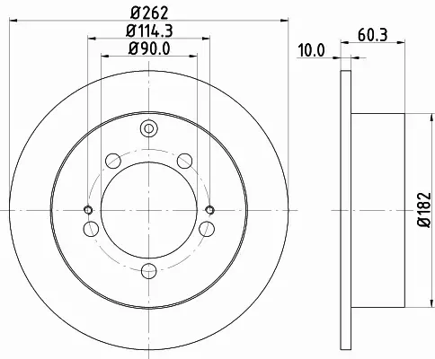 HELLA TARCZA HAMULCOWA 8DD 355 118-661 