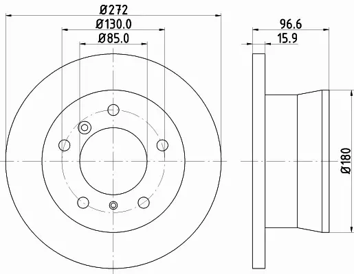 HELLA TARCZA HAMULCOWA 8DD 355 111-901 