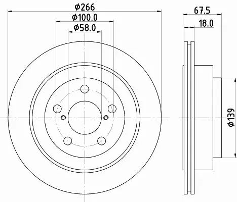 HELLA PAGID TARCZA HAMULCOWA 8DD 355 112-341 