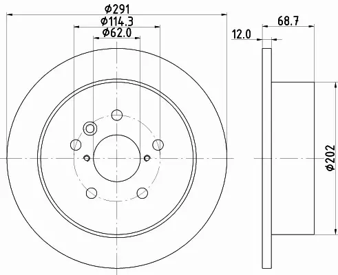 HELLA TARCZA HAMULCOWA 8DD 355 112-421 