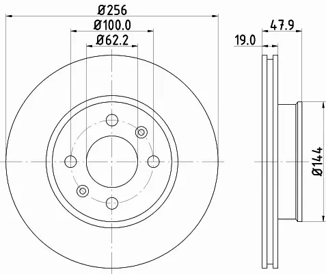 HELLA TARCZA HAMULCOWA 8DD 355 112-471 