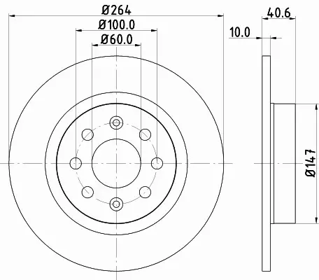 HELLA TARCZA HAMULCOWA 8DD 355 112-621 