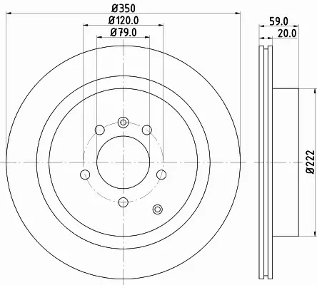 HELLA PAGID TARCZA HAMULCOWA 8DD 355 118-781 