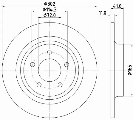 HELLA TARCZA HAMULCOWA 8DD 355 112-901 