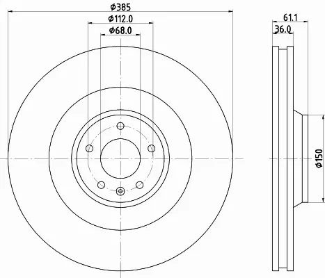 HELLA PAGID TARCZA HAMULCOWA 8DD 355 129-601 